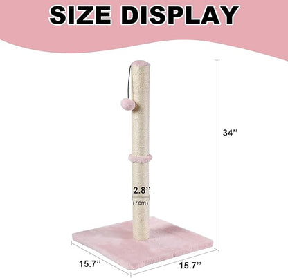 Dimaka Tall Cat Scratching Post, Claw Scratcher - Image 2