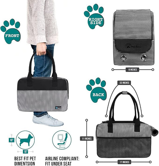 PetAmi Dog Purse Carrier for Small Dogs, Airline Approved Soft Sided Pet Carrier - Image 2