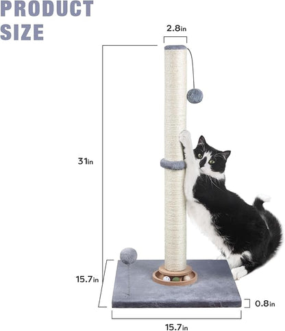 Fantasreen 31" Cat Scratching Post Kitten Toys - Image 5