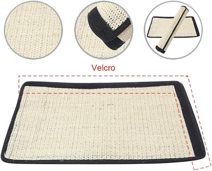 Cat Scratcher Mat with Interactive Mouse Toy, Cat Scratching Post Natural Sisal - Image 8