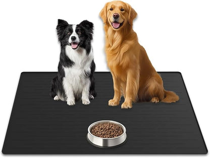 31.8"x23.8" Extra Large Pet Food Mat, Silicone Dog Mats by WelcometoULTIBE
