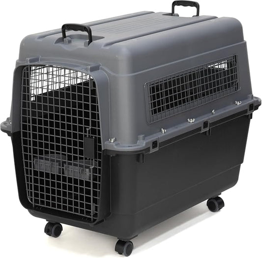 SportPet Airline Compliant X-LARGE 32.25" Travel Dog Kennel-Durable Plastic by SportPetDesigns