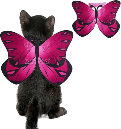 Pet Cat Bat Wings for Halloween Party Decoration, Puppy Collar Leads Cosplay by Puoyis