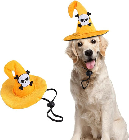 Lionheart glory Halloween Dog Hat Skull Headdress Funny Adjustable Soft Cute - Image 2