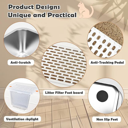 Vivifying Stainless Steel Litter Box - Image 8