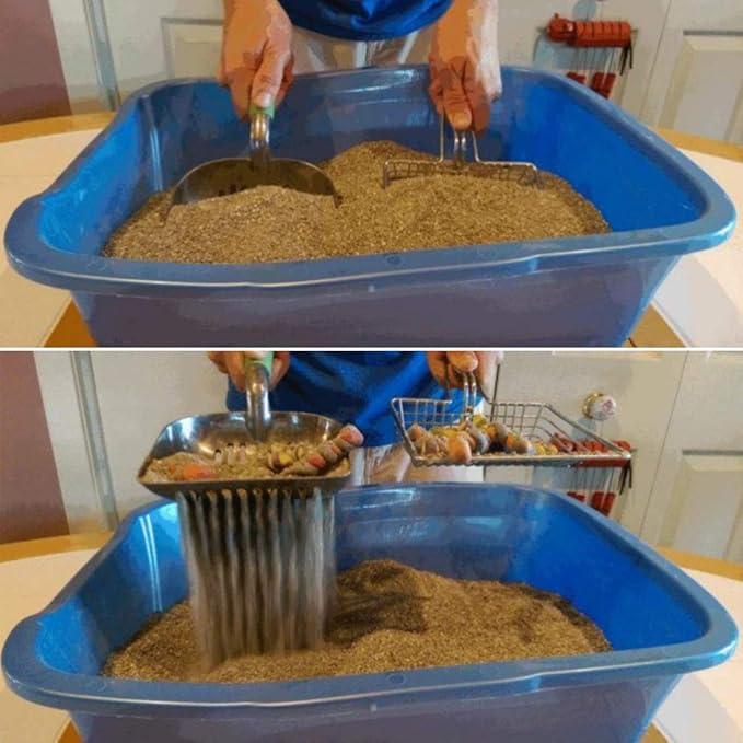 Cat Litter Scoop, Durable Metal Pet Kitty Kitten Sifter Heavy Duty - Image 7