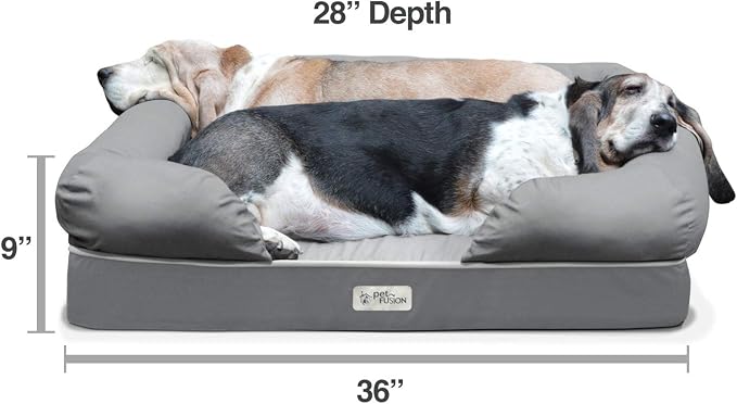 PetFusion Ultimate Dog Bed, Orthopedic Memory Foam, Medium Firmness Pillow - Image 2