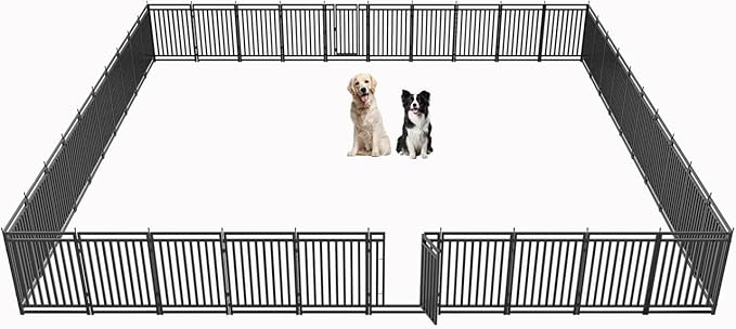 Dog Playpen Dog Fence Outdoor for Yard 47" H by Petorldog