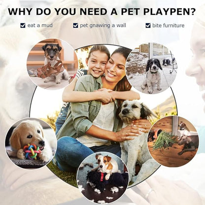 BestPet | Dog Playpen | 32 Inch, 16 Panels | Heavy Duty Metal Pet Exercise Pen - Image 2
