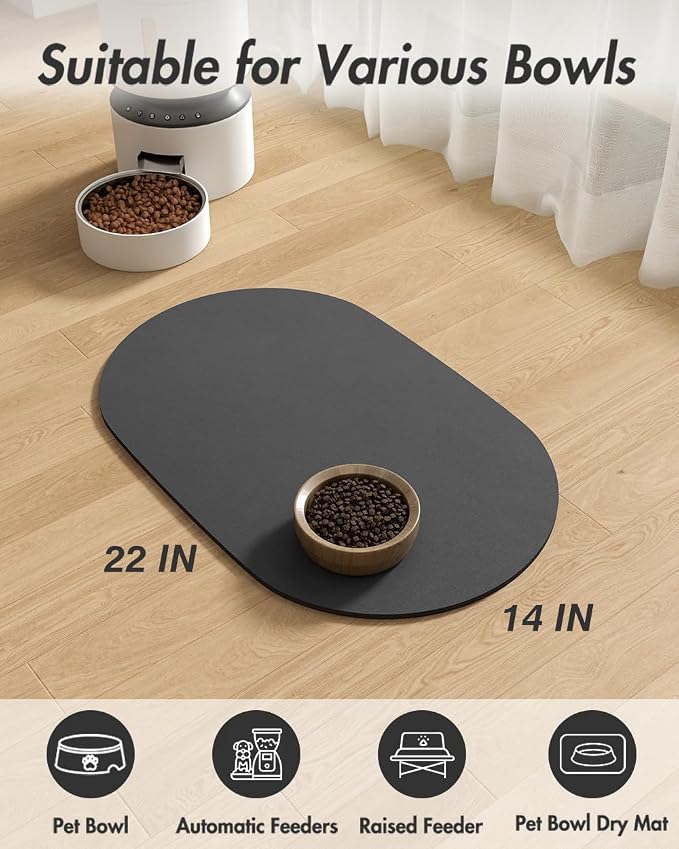 Absorbent Dog Food Mat-Dog Cat Mat - Image 7