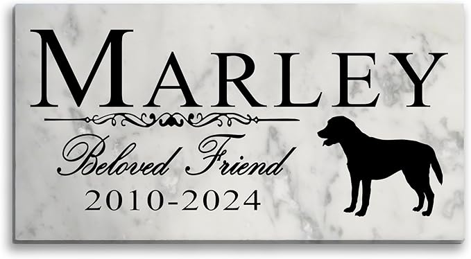 Broad Bay Dog Memorial Stone Personalized Marker Outdoor Garden Choose Your by BroadBayPersonalizedGifts