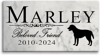 Broad Bay Dog Memorial Stone Personalized Marker Outdoor Garden Choose Your by BroadBayPersonalizedGifts