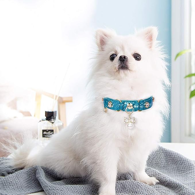 PetsHome Cat Collar, Dog Collar, PU Leather Adjustable Pet Collar - Image 5