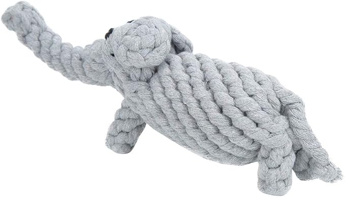Pet Cotton Rope Biting Chewing Molar Toy, Cartoon Animal Shape & Pure Manual - Image 7