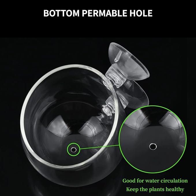 2 PCS Aquarium Plant Holder Top Hanging Fish Tank Plant Pot Aquarium Planter - Image 4