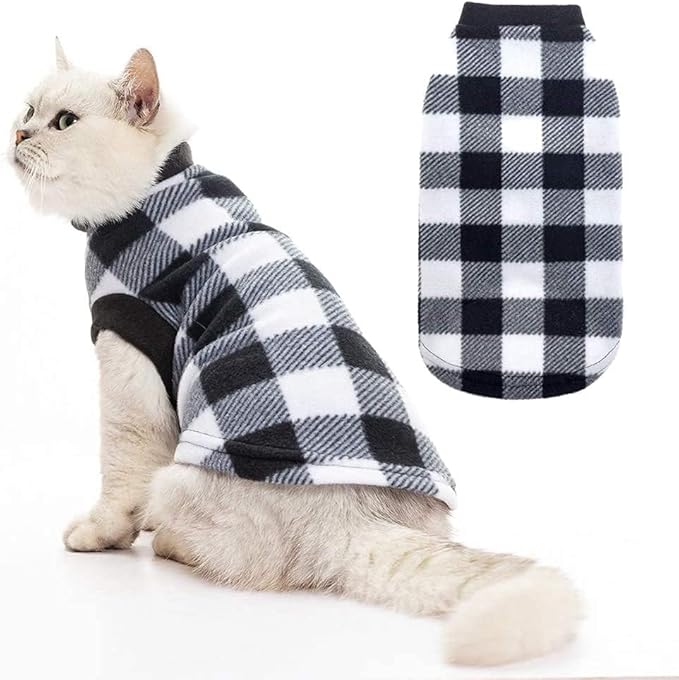 EXPAWLORER Plaid Cat Sweater - Image 4