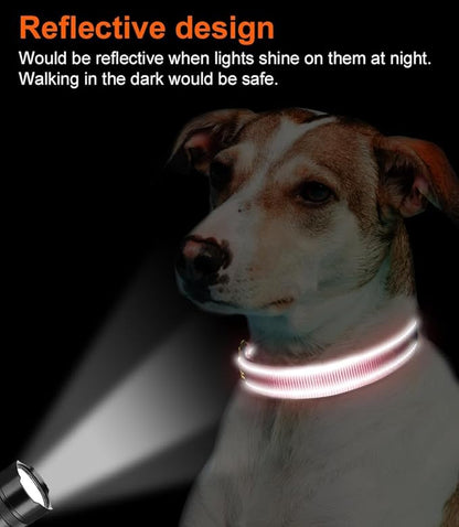 Joytale Reflective Dog Collar, Soft Neoprene Padded, Metal D-Ring, Nylon Pet - Image 5