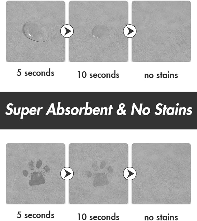 Absorbent Dog Food Mat-Cat Dog Mat - Image 2