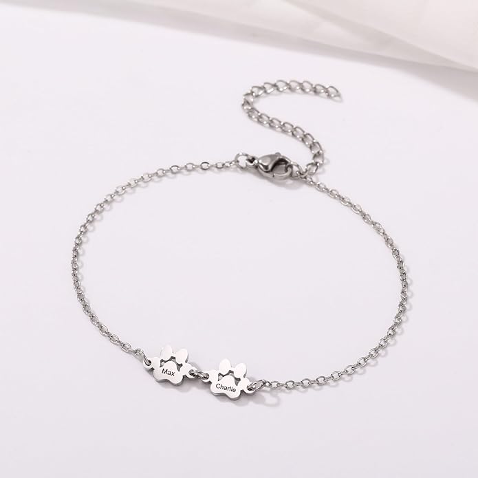 MeMeDIY Personalized Paw Print Bracelet - Image 2