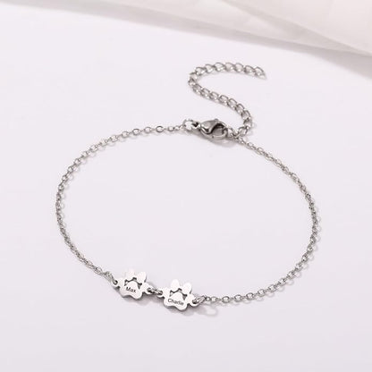 MeMeDIY Personalized Paw Print Bracelet - Image 2