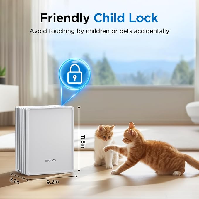 Air Purifiers for Home Large Room Up to 1300 Ft², MOOKA HEPA Air Purifier for - Image 8