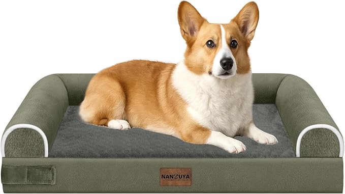 Medium Large Dog Bed Orthopedic Washable: Beds Bolster Medium Large Sized Dog by Nanuya