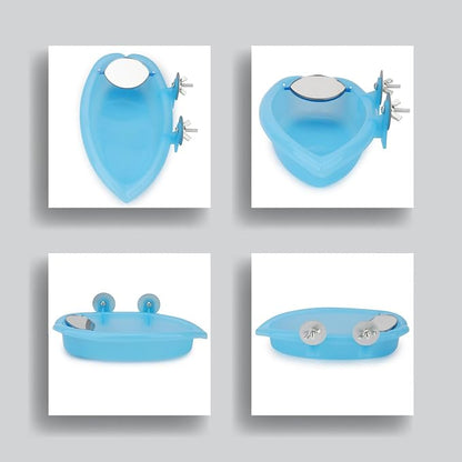 Hypeety Bird Bath with Mirror Portable Bird Bath Bird Bathroom - Image 4