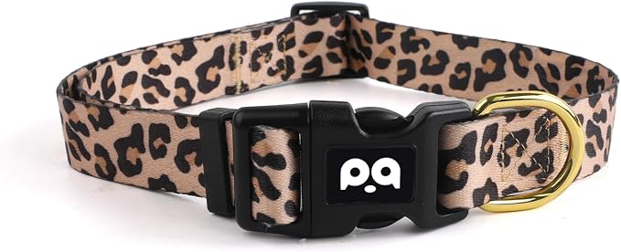 QQPETS Adjustable Soft Dog Collar: Print Flower Pink Multicolor Cute Patterns by QQPETS