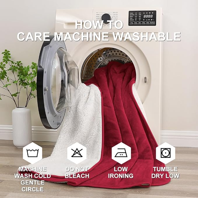 Waterproof Blanket for Beds – Ideal for Couch & Pets Splash Proof Sherpa Throw - Image 8