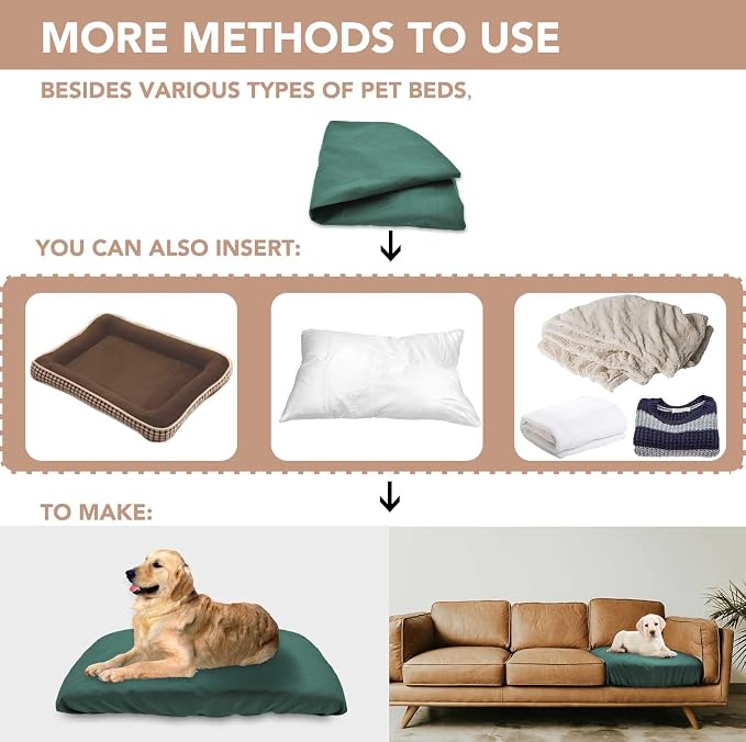 Dog Bed Cover Waterproof Replacement Machine Washable Covers - Image 5