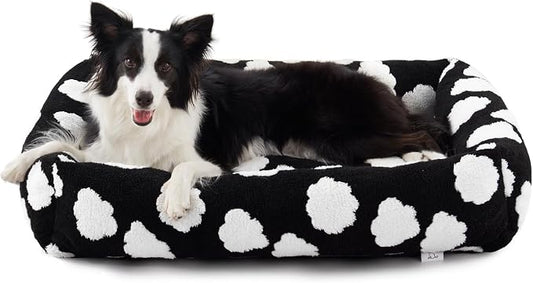 JOEJOY Medium Dog Bed Medium Size Dog, Rectangle Washable Orthopedic Pet Bed by JOEJOY