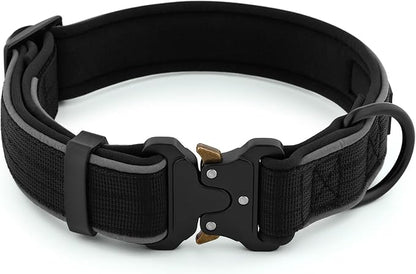 Plutus Pet Tactical Dog Collar, Reflective, Adjustable Heavy Duty Dog Collar - Image 2