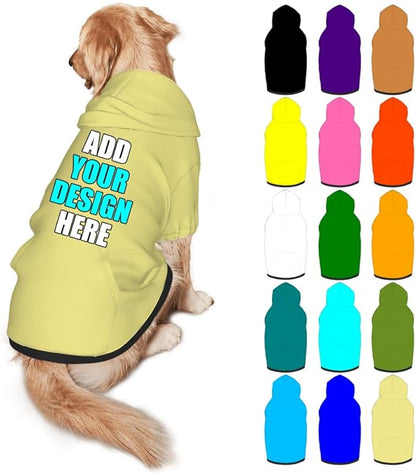 Custom Dog Clothes with Photo Name Logo Personalized Dog Sweaters by Mynvzrk