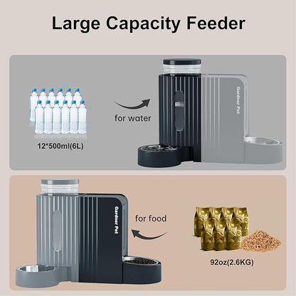 Gardner Pet Automatic Gravity Food Feeder and Water Dispenser, 1.8 Gallons*2 - Image 4