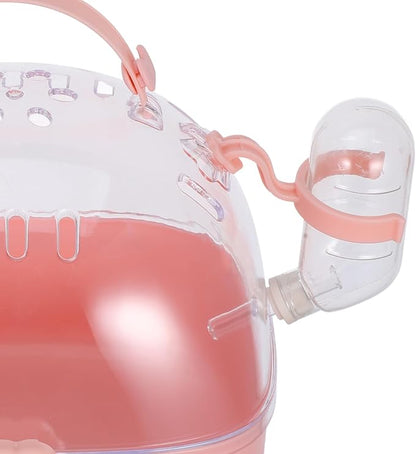 Small Pet Carrier Cage with Water Bottle Portable Hamster Travel Cage - Image 3