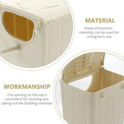 TEHAUX Parrot Breeding Box 5.1X3.9X5.1In Plastic Nesting Box Cage Mounted Bird - Image 7