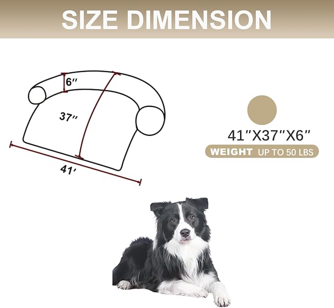 Tinaco Calming Dogs/Cats Bed Mats, Dog Pad Washable Removable Couch Cover - Image 2