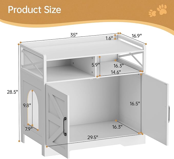Cat Litter Box Enclosure Furniture - Image 2