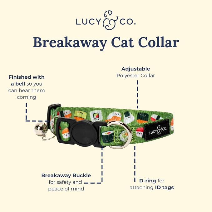 Lucy & Co. How I Roll Breakaway Cat Collar - Image 2