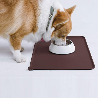 AUDWUD Silicone Waterproof Pet Feeding Mats, Anti Slip Bowl Pad, Dog Mat - Image 7