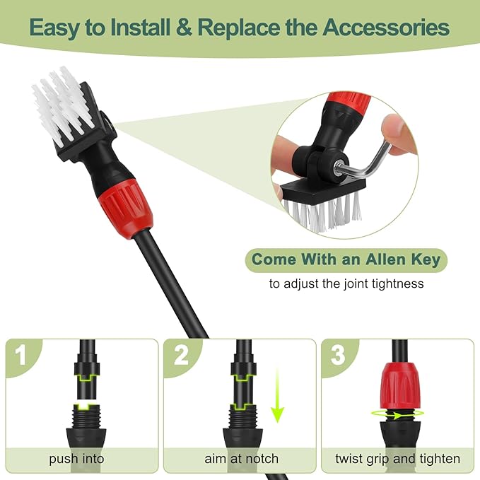 hygger Multi-Use Fish Tank Cleaner, 6 in 1 Aquarium Cleaning Tools Kit - Image 2