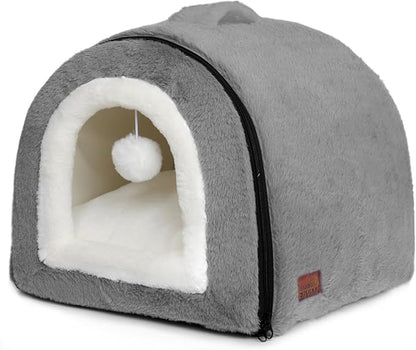 Cat Bed for Indoor Cats，Foldable cat cave，Anti-Slip & Water-Resistant by Unknown