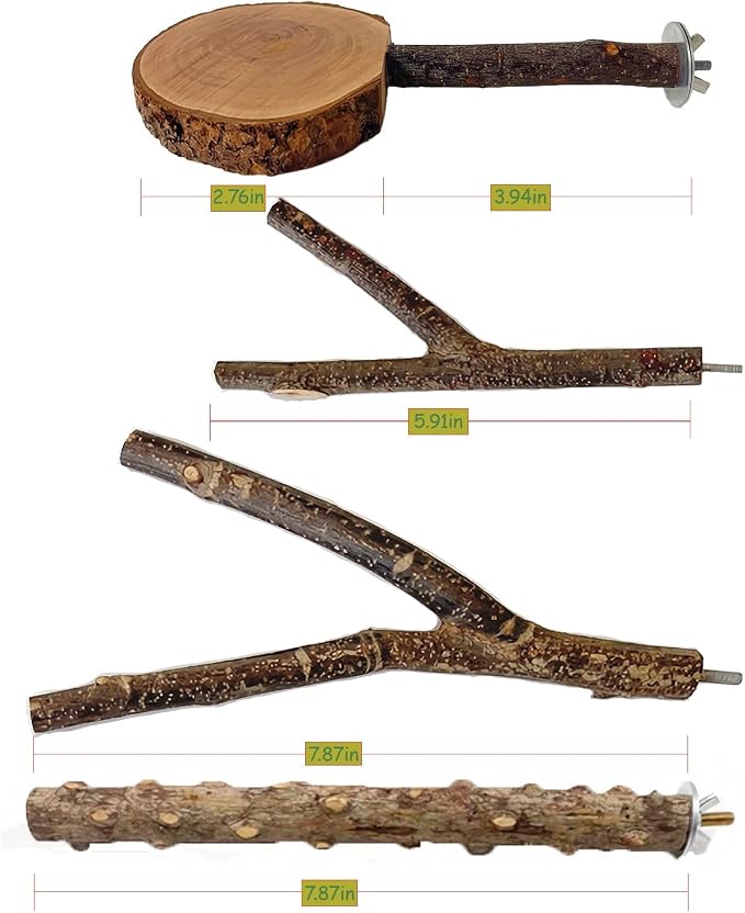 4 Pack Bird Perches for Cage - Image 5