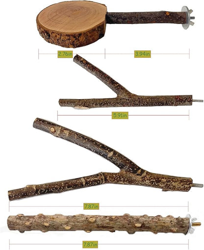 4 Pack Bird Perches for Cage - Image 5