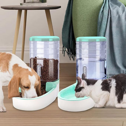 Meikuler Automatic Dog Cat Feeder and Water Dispenser Set, Waterer and Gravity - Image 5