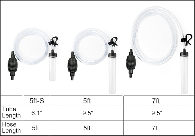 5ft Aquarium Siphon Vacuum Cleaner - Image 2