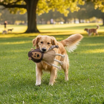 Natural Jute Dog Chew Toy – Lion Shape, Tough & Durable Puppy Teething Toy - Image 5