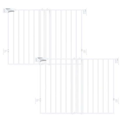 Babelio Baby Gate for Stairs, Kitchen & Doorways, No Bottom Bar| Easy by BABELIO