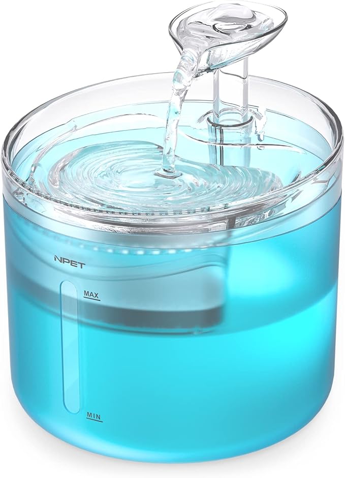 NPET WF100 Cat Foutain, 54oz/1.6L Automatic Pet Water Fountain Dog Water by NPET