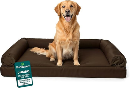 Furhaven Orthopedic Dog Bed for Large Dogs w/ Removable Bolsters & Washable by FurHaven